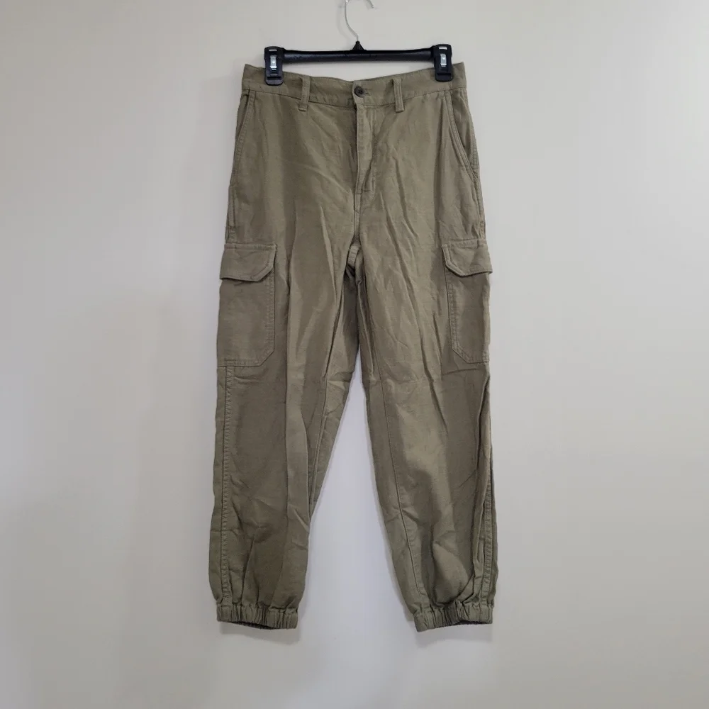 Madewell High-Rise Cargo Fatigue Pants 25 green - Picture 2 of 6
